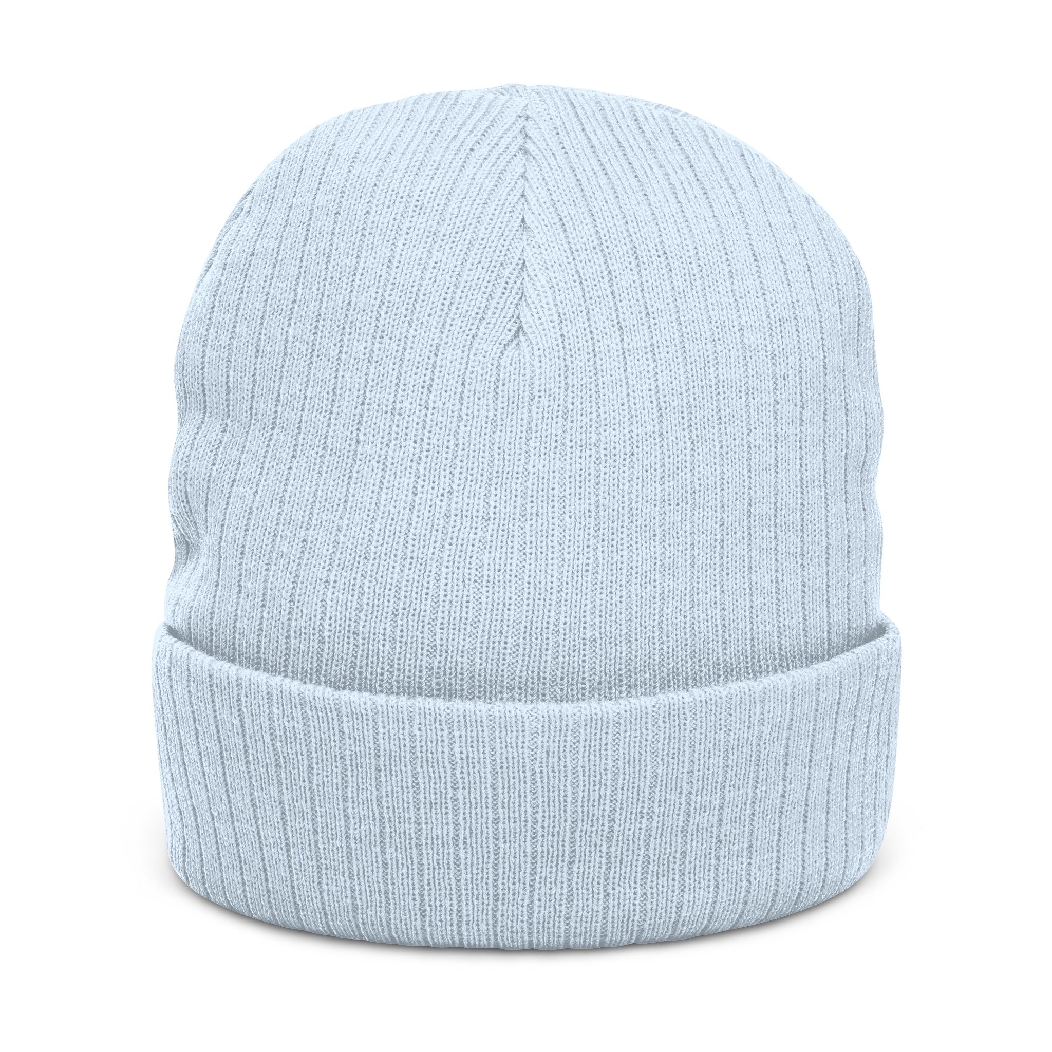Image of Gorro de punto acanalado (bordado)